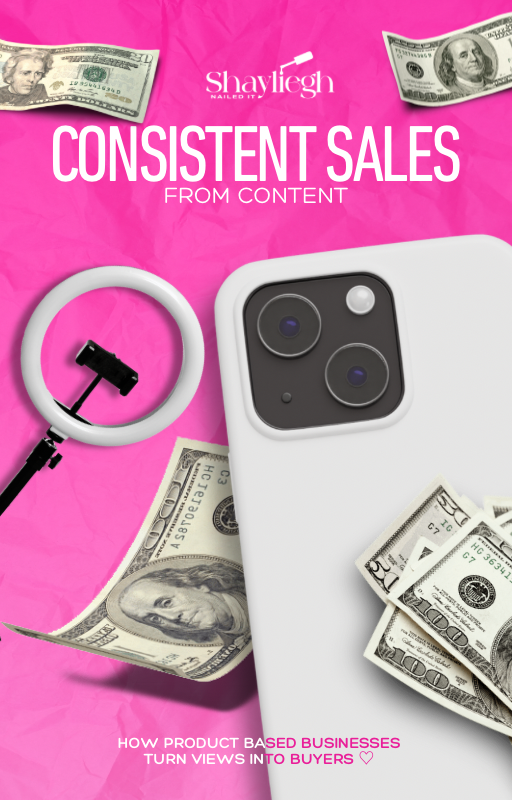 Consistent sales from Content 💫