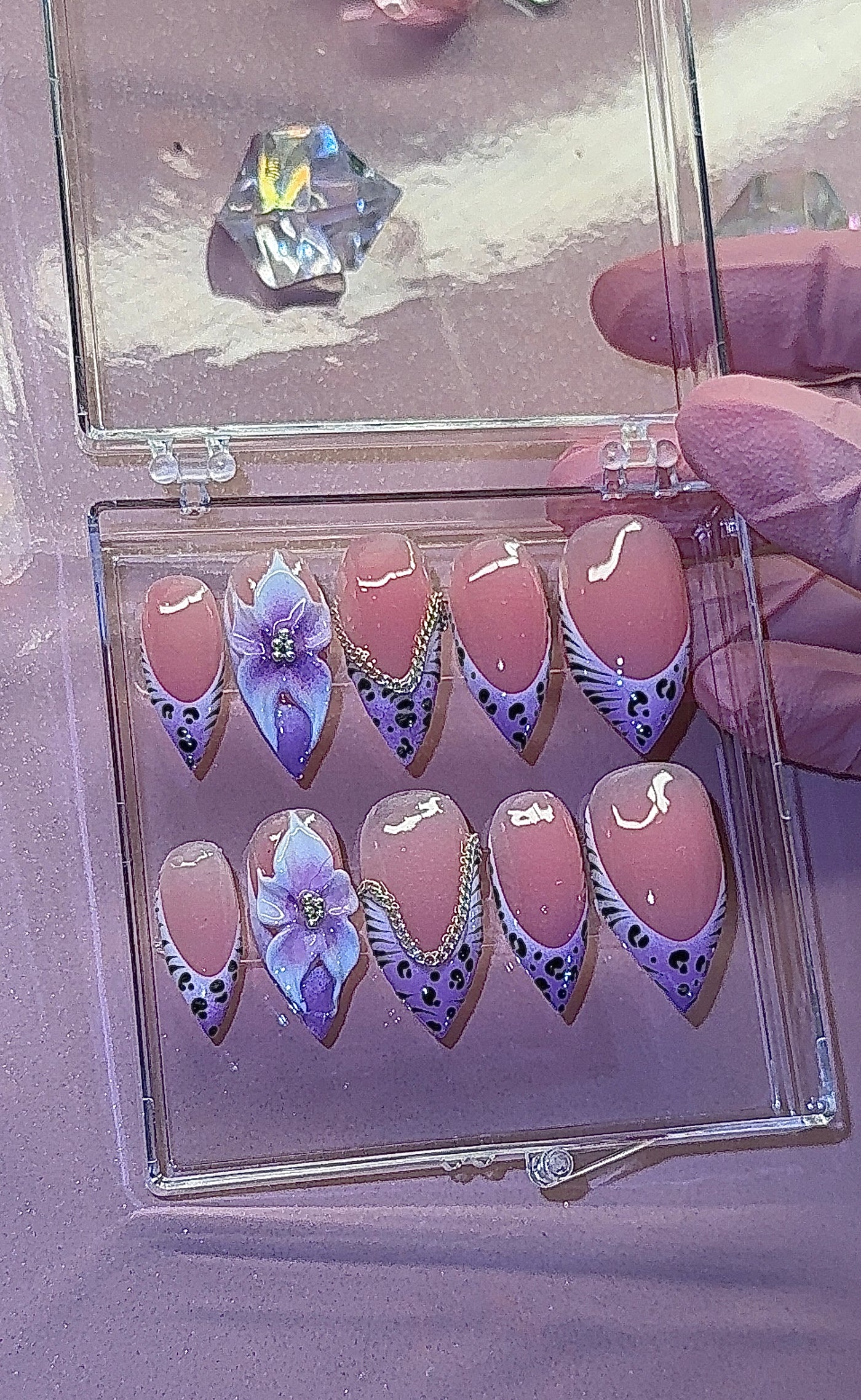 Purple cheetah x chain ⛓️‍💥 🐆