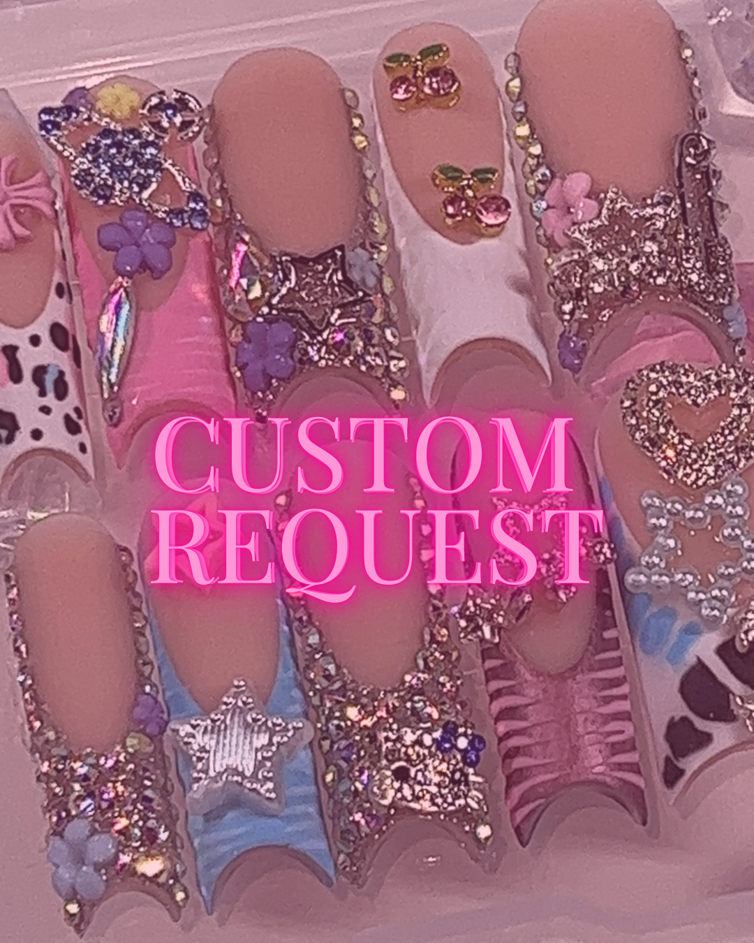CUSTOM REQUEST FOR PRESS ON NAILS